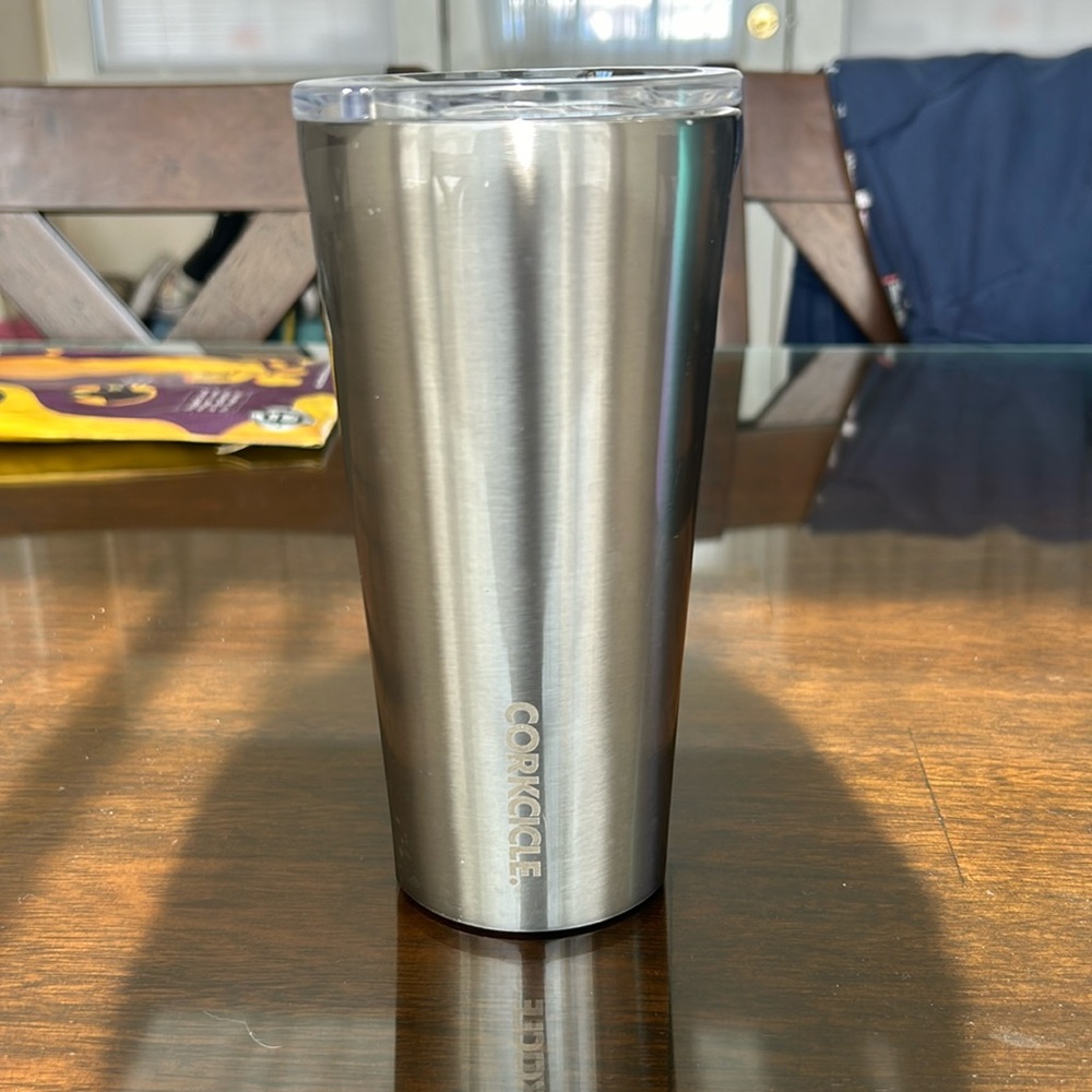 silver corkcicle cup.